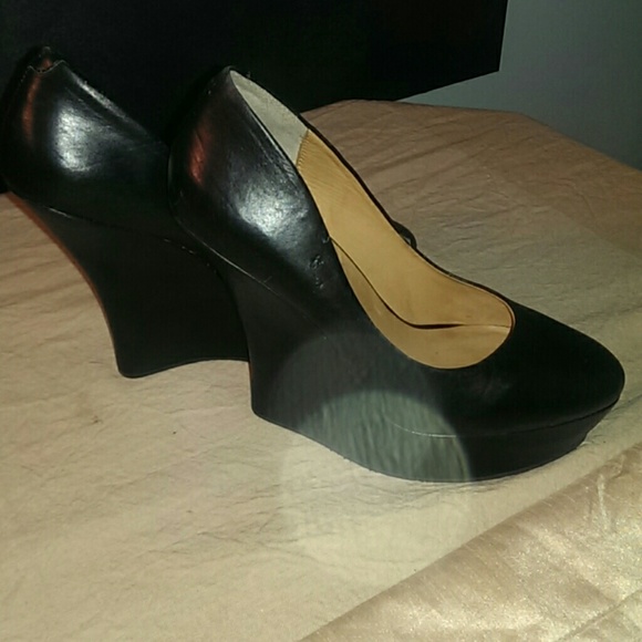 L.A.M.B. NEW Calfskin Leather Platform Heels CHEAP - Picture 2 of 8